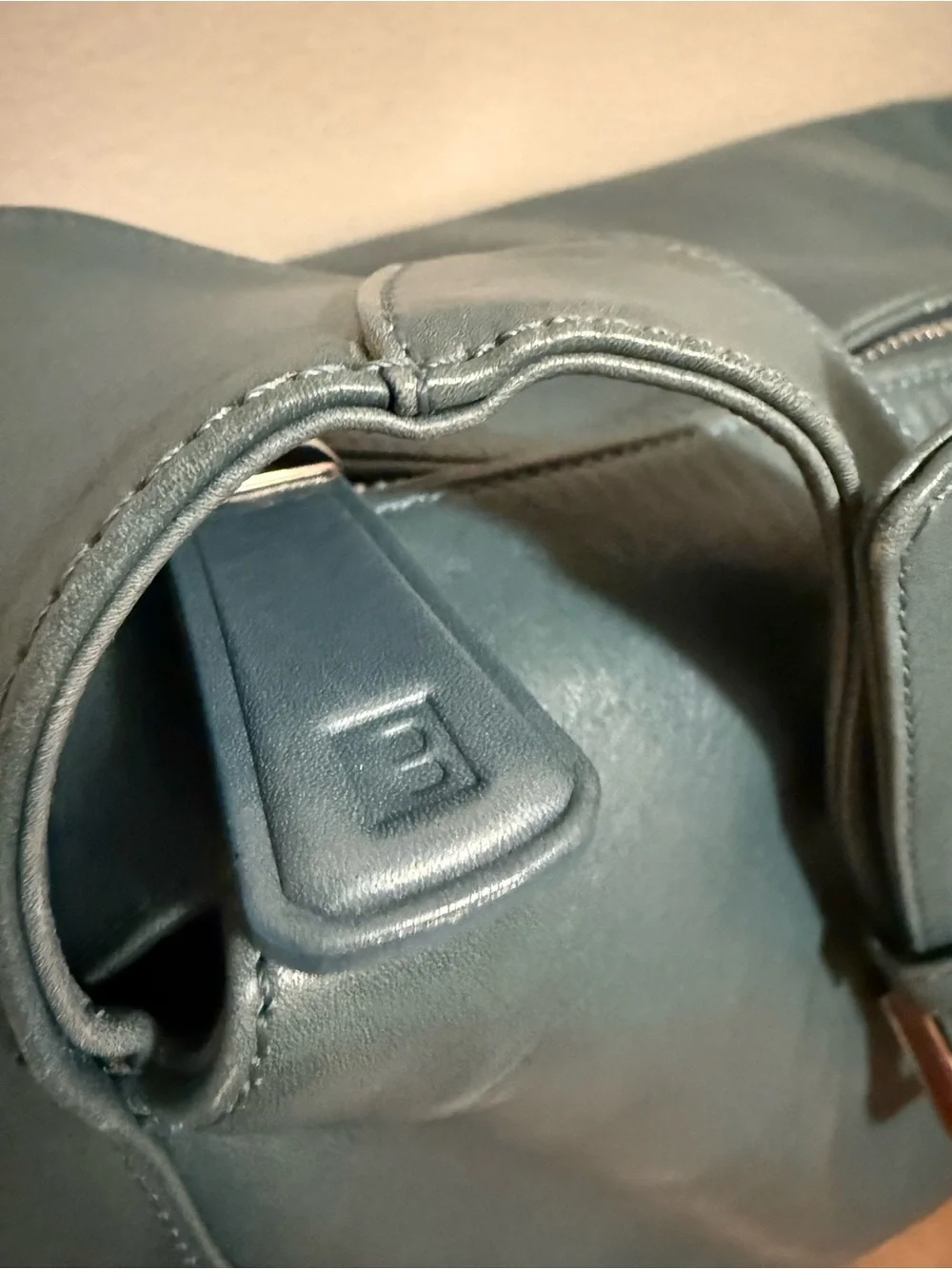 Made in Italy Bally Teal Leather hobo Shoulder Bag